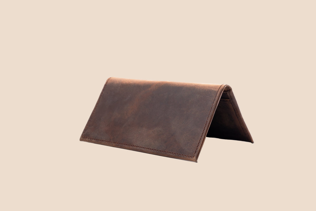Long Bifold Leather Wallet