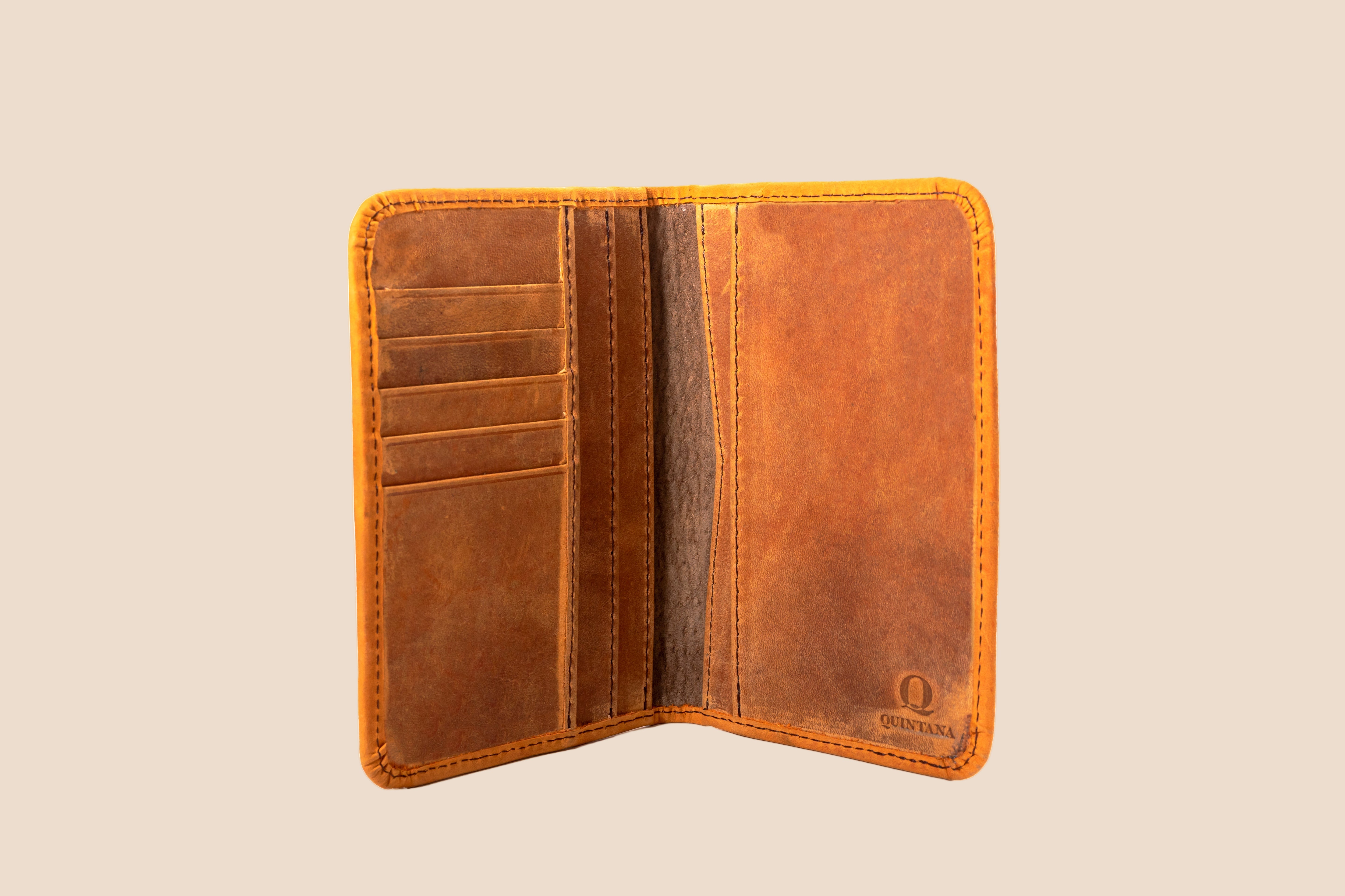 Compact Bifold Leather Wallet