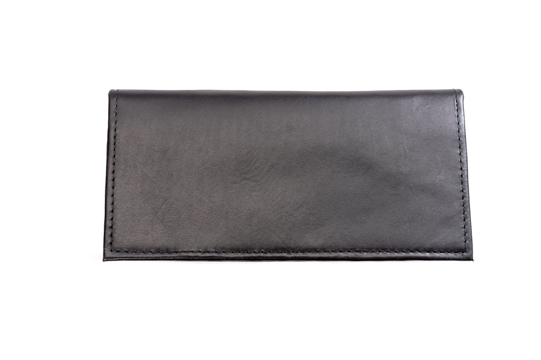 Slim Long Bifold Leather Wallet
