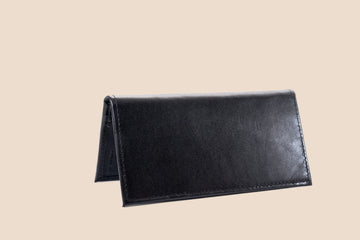 Slim Long Bifold Leather Wallet