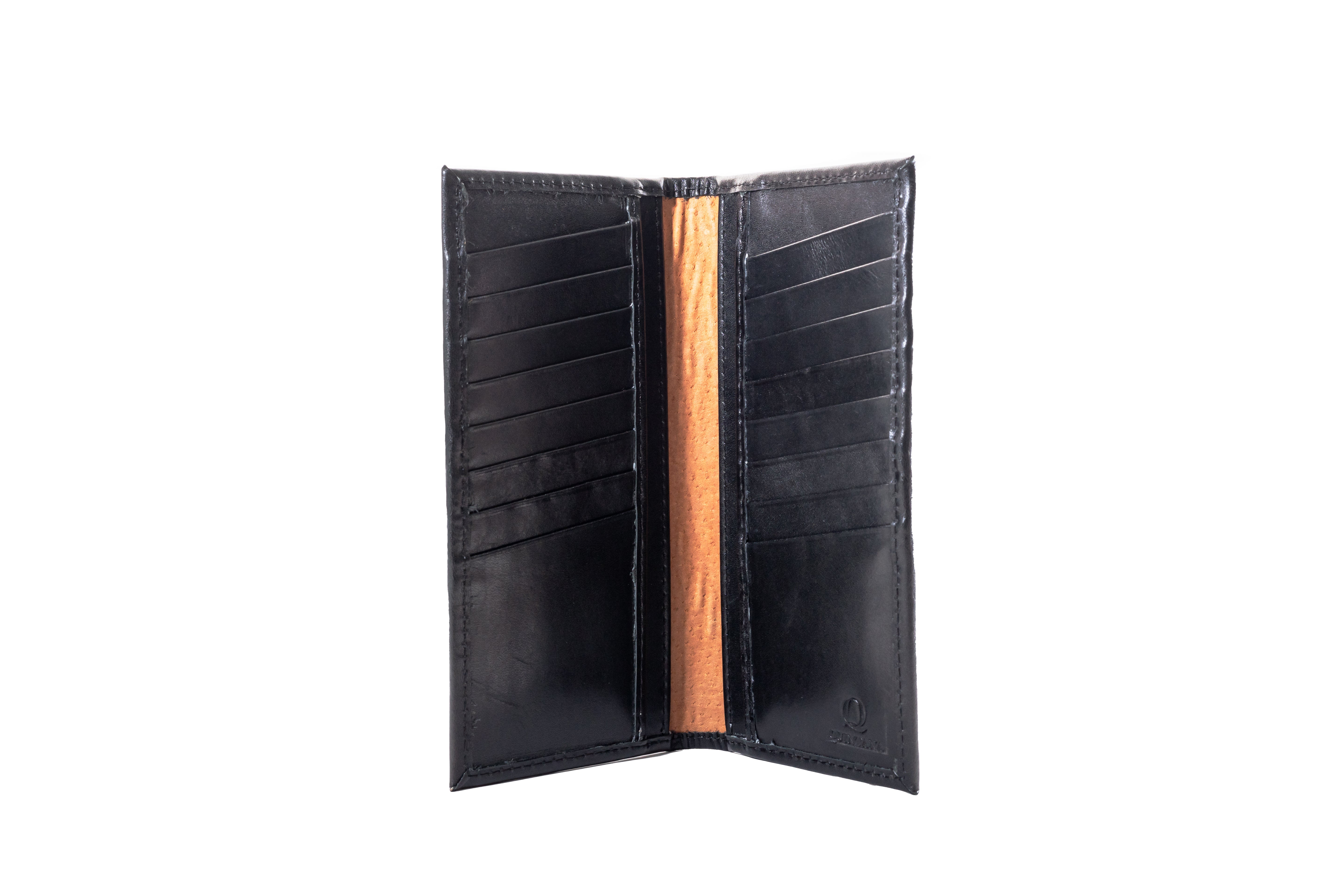 Slim Long Bifold Leather Wallet
