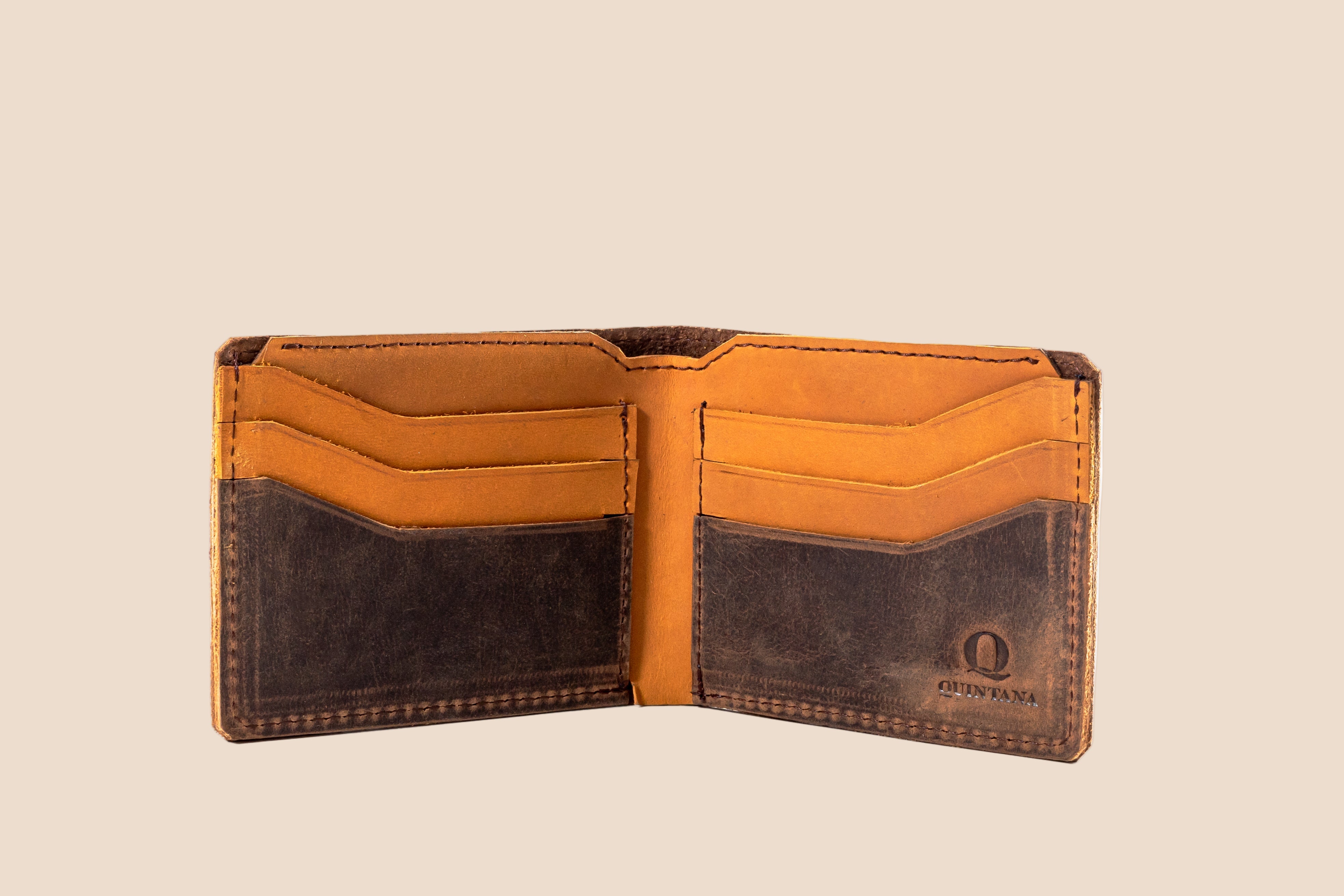 Compact Bifold Leather Wallet