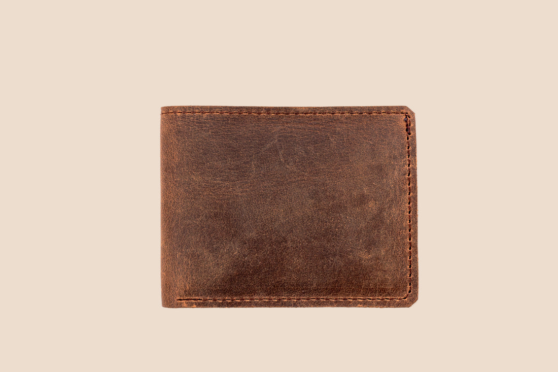 Compact Bifold Leather Wallet