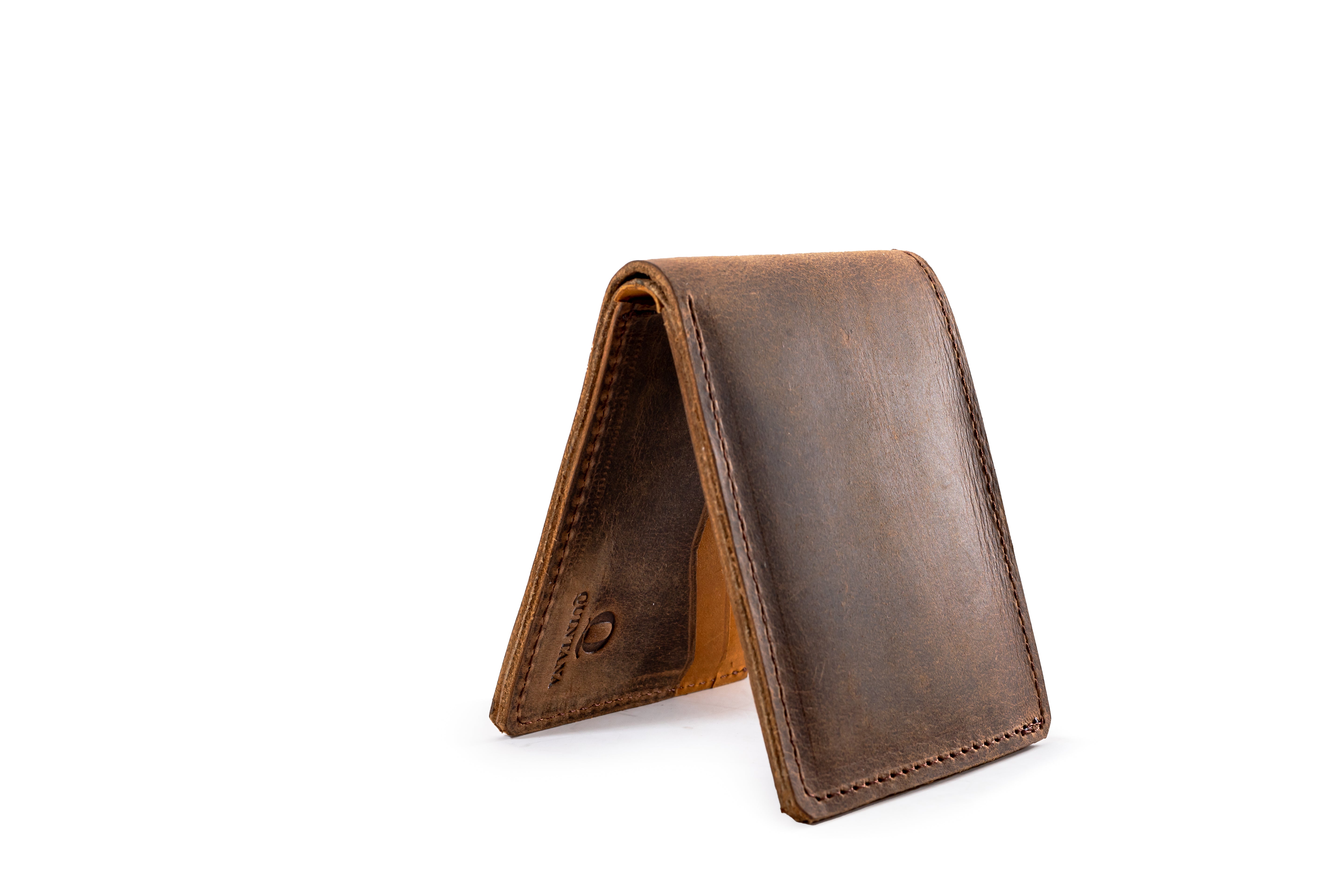 Compact Bifold Leather Wallet