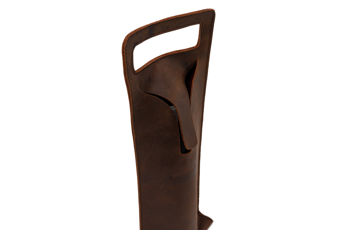 Quintana Leather Wine Tote