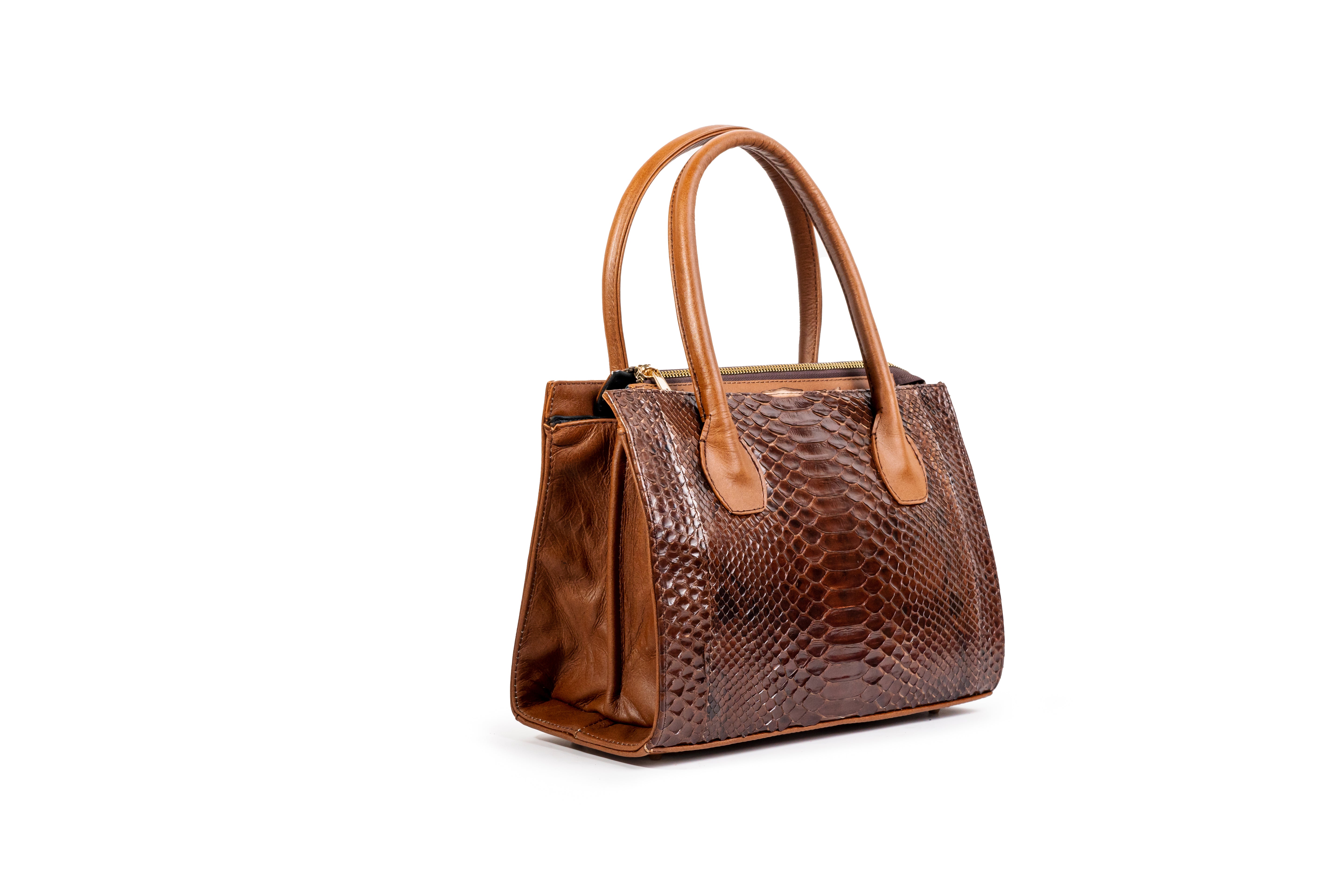 Quintana Python Leather Handbag