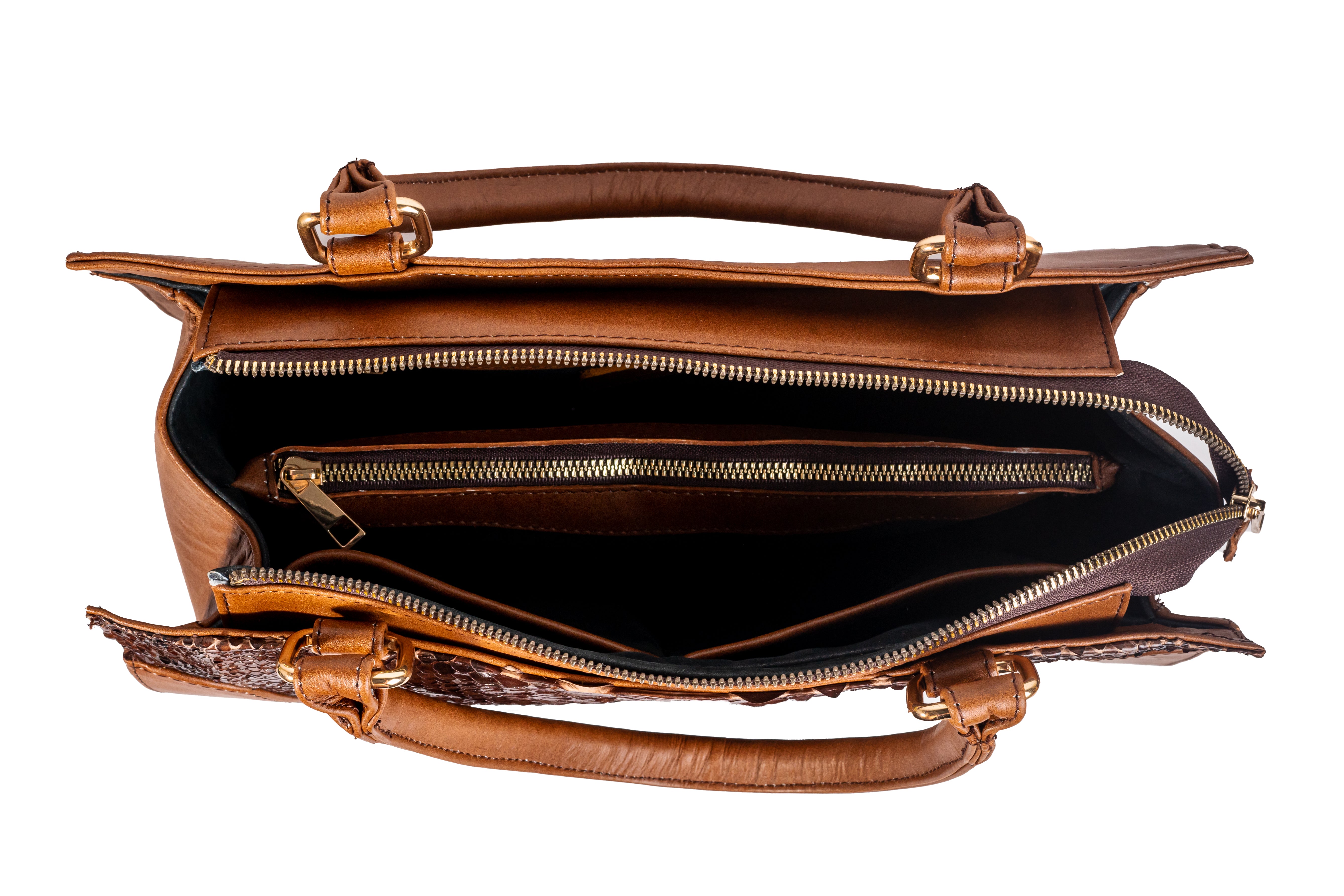 Quintana Python Leather Handbag